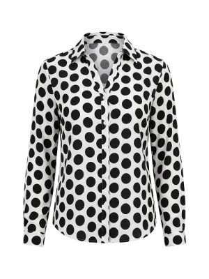 blusa de lunares · blanco