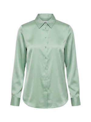 light green button-down shirt