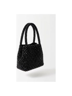bolso de mano negro con cuentas · negro