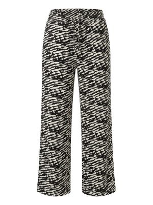 pantalones anchos estampados · blanco y negro