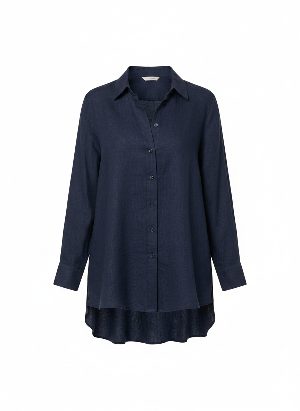 long linen shirt