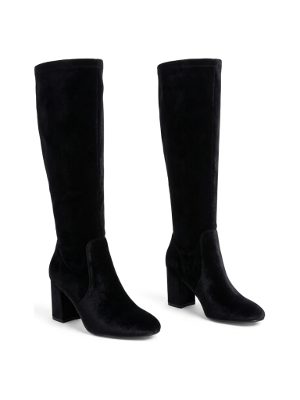 heeled tall boots