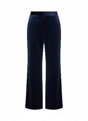 pantalones anchos de terciopelo
