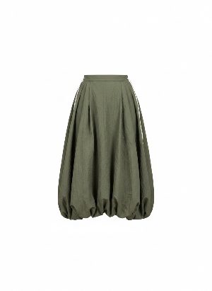 falda midi abullonada