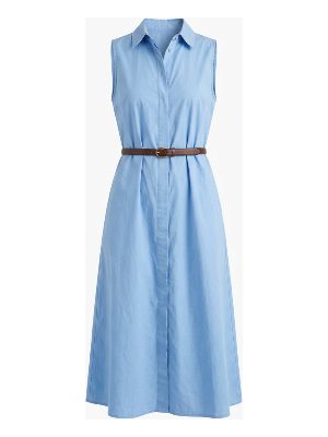 vestido midi sin mangas · azul claro