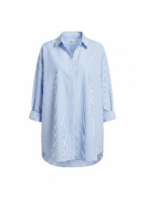 camisa a rayas extragrande
