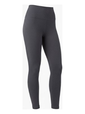 high-waisted ribbed leggings
