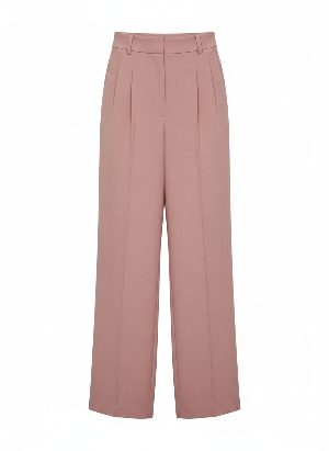 high-waisted wide-leg trousers