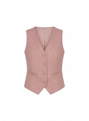 sleeveless button-up vest