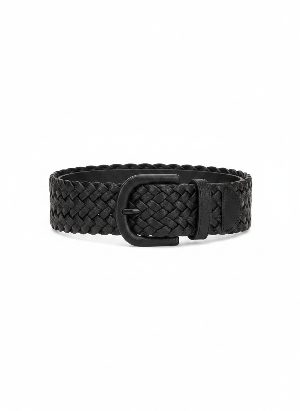 wide braided belt