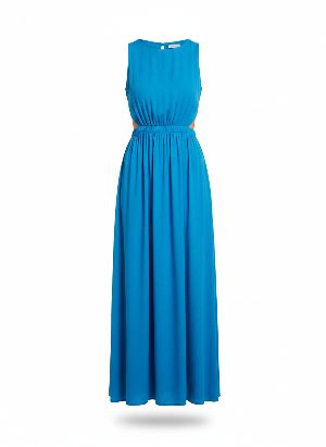 maxi dress with waist cut-outs