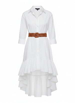 asymmetric shirt dress