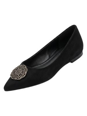 zapatos planos decorados · negro