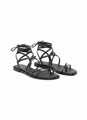 lace-up flat sandals