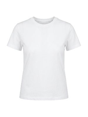 camiseta básica de manga corta · blanco