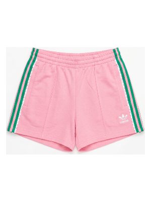 pantalones cortos de chándal con franjas laterales · rosa