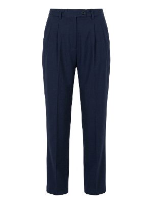 pleated suit trousers