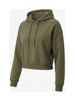 sudadera con capucha corta · verde oliva