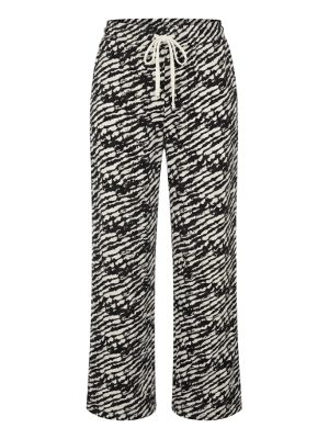 pantalones estampados de cebra · blanco y negro