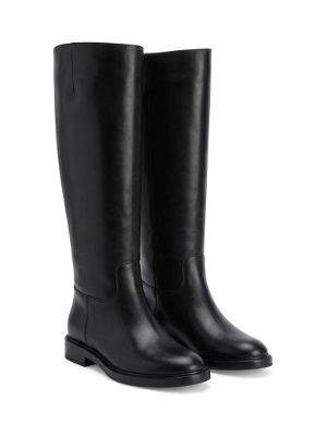 botas altas de cuero · negro