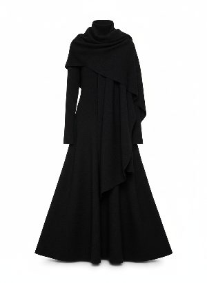 long turtleneck dress