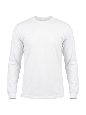 camiseta de manga larga · blanco