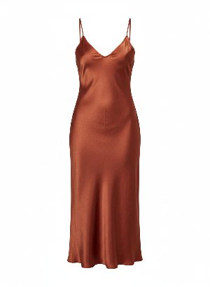 vestido lencero de satén