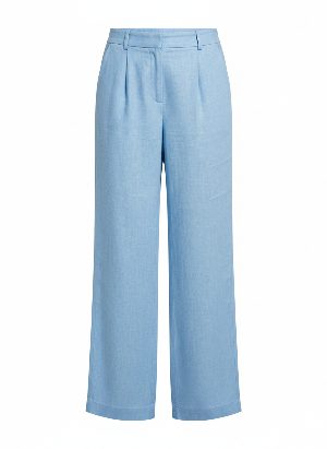 pantalones anchos de lino