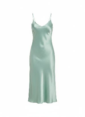 satin slip dress