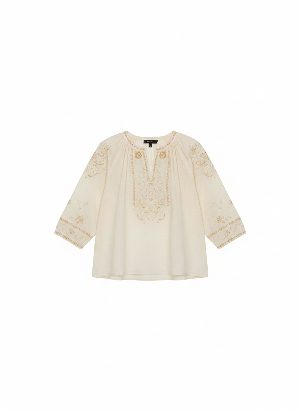 loose embroidered blouse