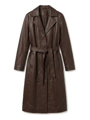 leather trench coat