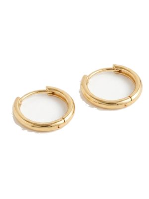 pendientes de aro dorados