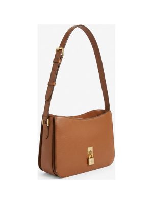 brown leather shoulder bag