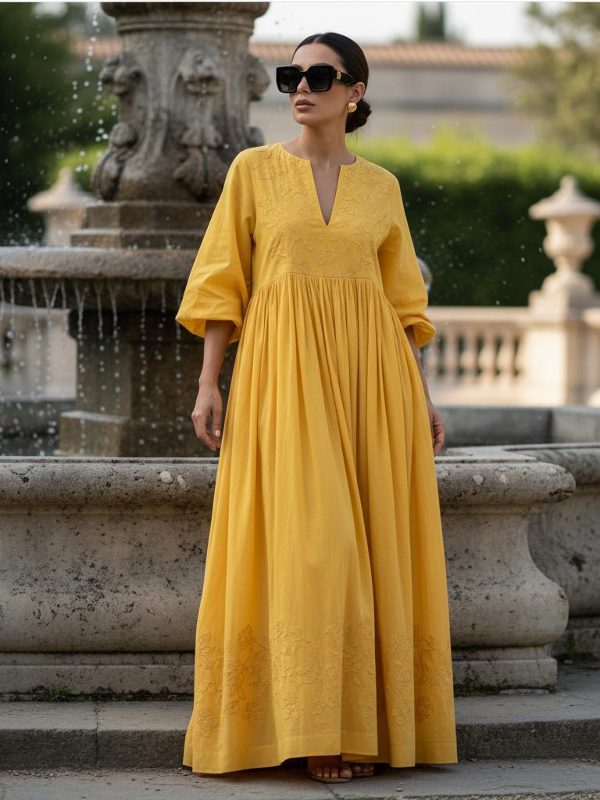 Radiant Summer: The Essential Yellow Maxi Dress