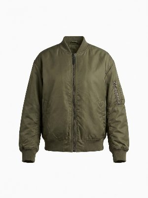 olive green bomber jacket