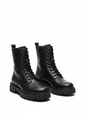 lace-up combat boots