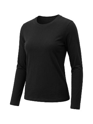 black long-sleeve t-shirt