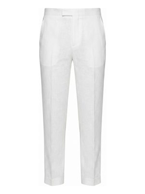 pantalón de lino · blanco