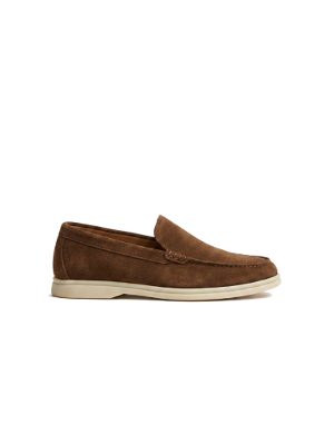 mocasines de ante · marrón