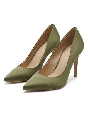 zapatos de tacón verde oliva · verde