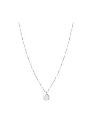 collar con colgante · plateado