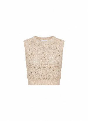 sleeveless knit top