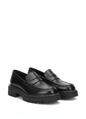 chunky sole loafers