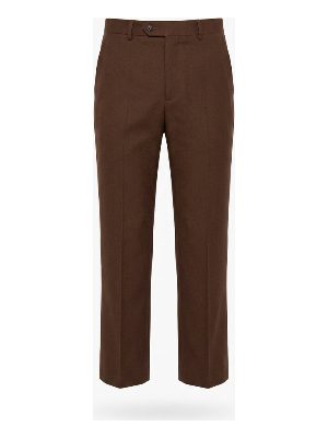 pantalones de traje rectos · marrón