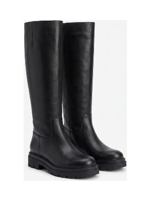 botas altas de cuero · negro