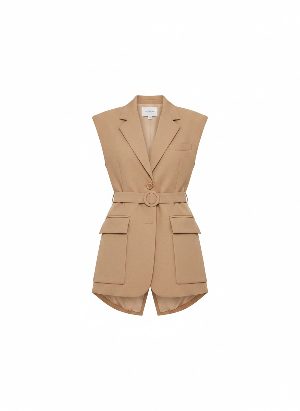 sleeveless blazer