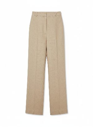 linen wide-leg trousers