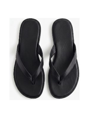 sandalias planas · negro