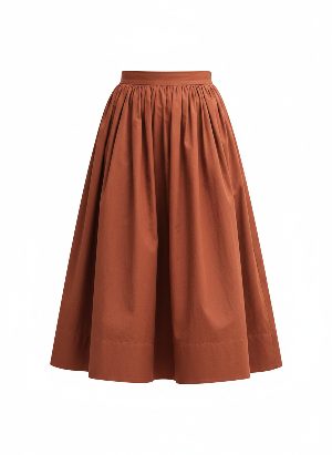 flared midi skirt