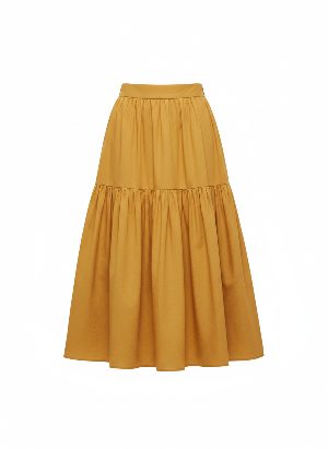 falda midi escalonada